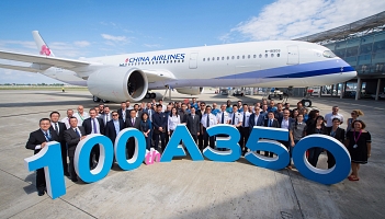 Setny airbus A350 trafił do China Airlines