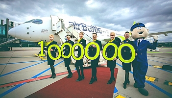 airBaltic: Ponad milion pasażerów od początku roku