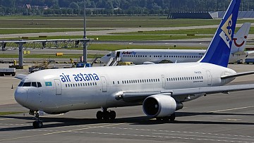 Air Astana: Z Astany do Paryża (CDG)