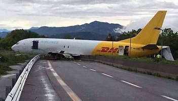 Wypadek na lotnisku w Bergamo
