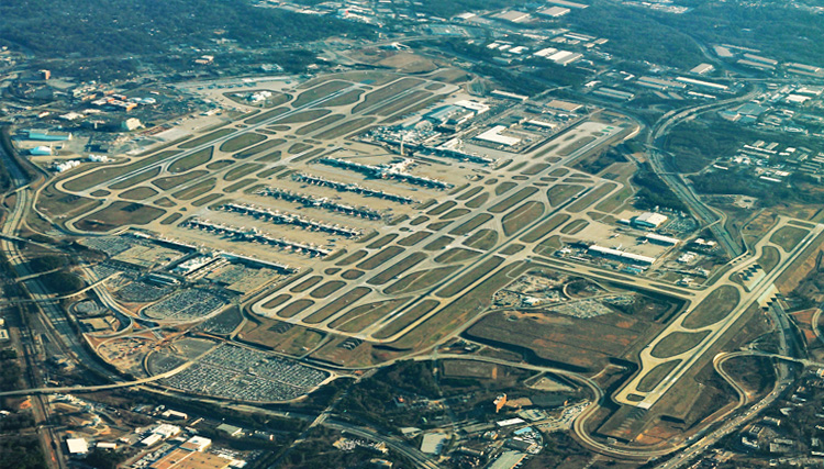 Największe lotniska na świecie pod względem powierzchni