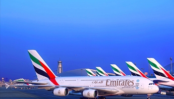Emirates uruchomił najkrótszą trasę A380
