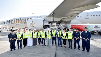 Pierwszy lot Emirates zasilany w 100 proc. SAF