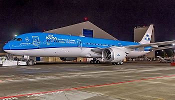 Pierwszy B787-9 w pełnych barwach KLM