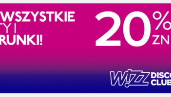 Promocja Wizz Air: 20 proc. zniżki na bilety