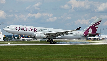 Uszkodzony airbus Qatara w Warszawie