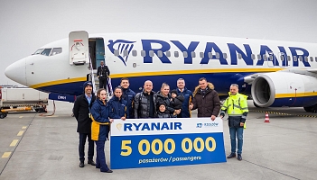 Pięć milionów pasażerów Ryanaira w Jasionce