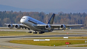 Najkrótsza trasa A380 należy do Singapore Airlines