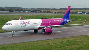 A321neo Wizz Aira zaparkowane w Ostrawie 