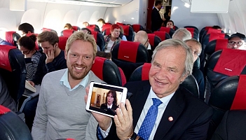 Telewizja na żywo w samolotach Norwegiana