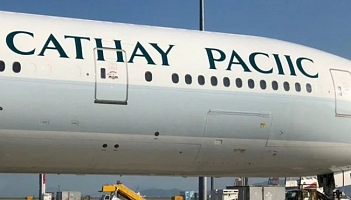 Błąd w malowaniu samolotu Cathay Pacific