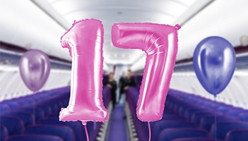 Wizz Air kończy 17 lat. Oferuje 35 proc. zniżkę