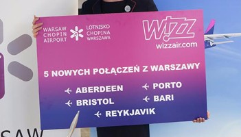 Wizz Air: Inauguracja 5 tras z Warszawy