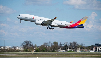 Asiana Airlines odebrała pierwszego A350 XWB