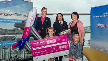 Wizz Air: 45-milionowy pasażer we Wrocławiu