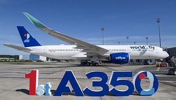 Dostawa pierwszego A350 do nowych linii World2fly