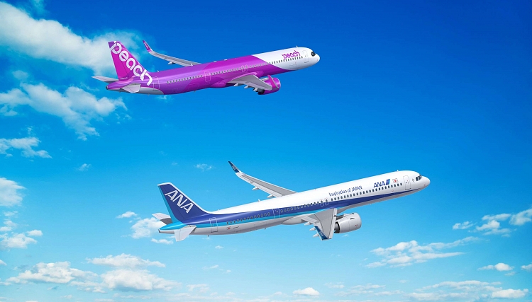 Paris Air Show: ANA i Peach zamawiają 27 nowych airbusów A321, w tym pierwsze XLR-y w Japonii