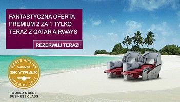 2 za 1: Promocja w klasie biznes Qatar Airways