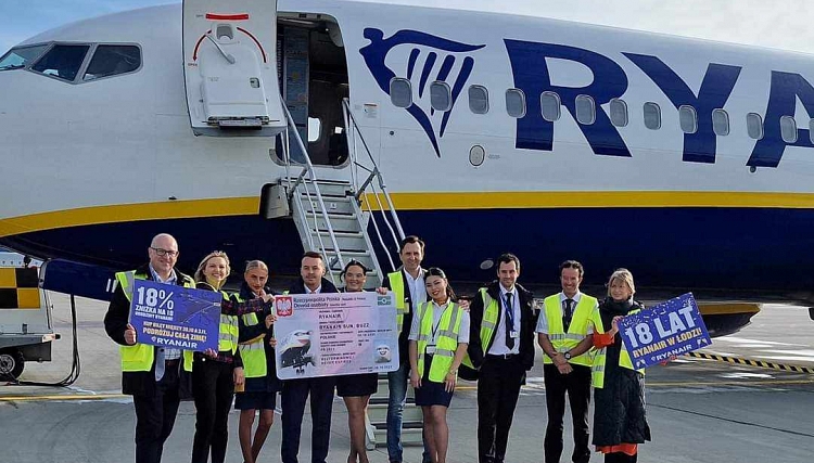 18 lat Ryanaira w Łodzi