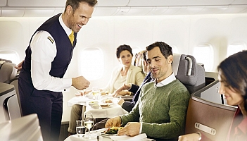 Lufthansa: Serwis restauracyjny w klasie biznes