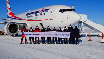 B737 MAX 8 Smartwings poleciał na Antarktydę