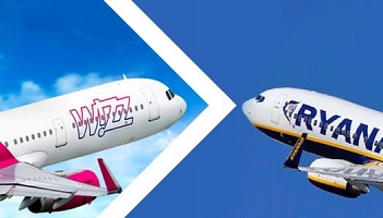 W sierpniu Ryanair przewiózł 18,9 mln, a Wizz Air 6,1 mln pasażerów