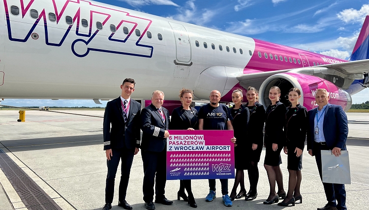 Wizz Air przewiózł 6 milionów pasażerów z Wrocławia